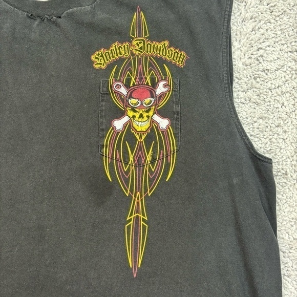 Harley Davidson Shirt Mens XXL Naples Florida Alligator Beach HD Authentic Basic - Picture 6 of 6